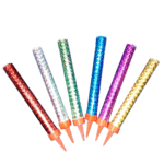 sparkle candle – 12cm – pack of 6