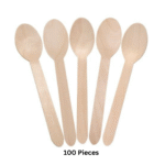 wooden spoons 140mm – 100 pcs per pack