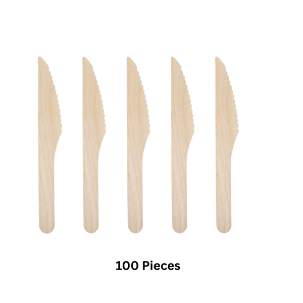 wooden knives 165mm –100 pcs per pack