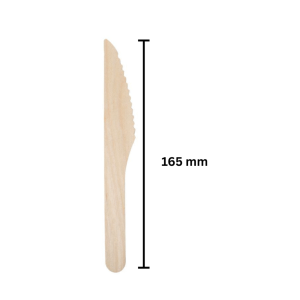 wooden knives 165mm –100 pcs per pack